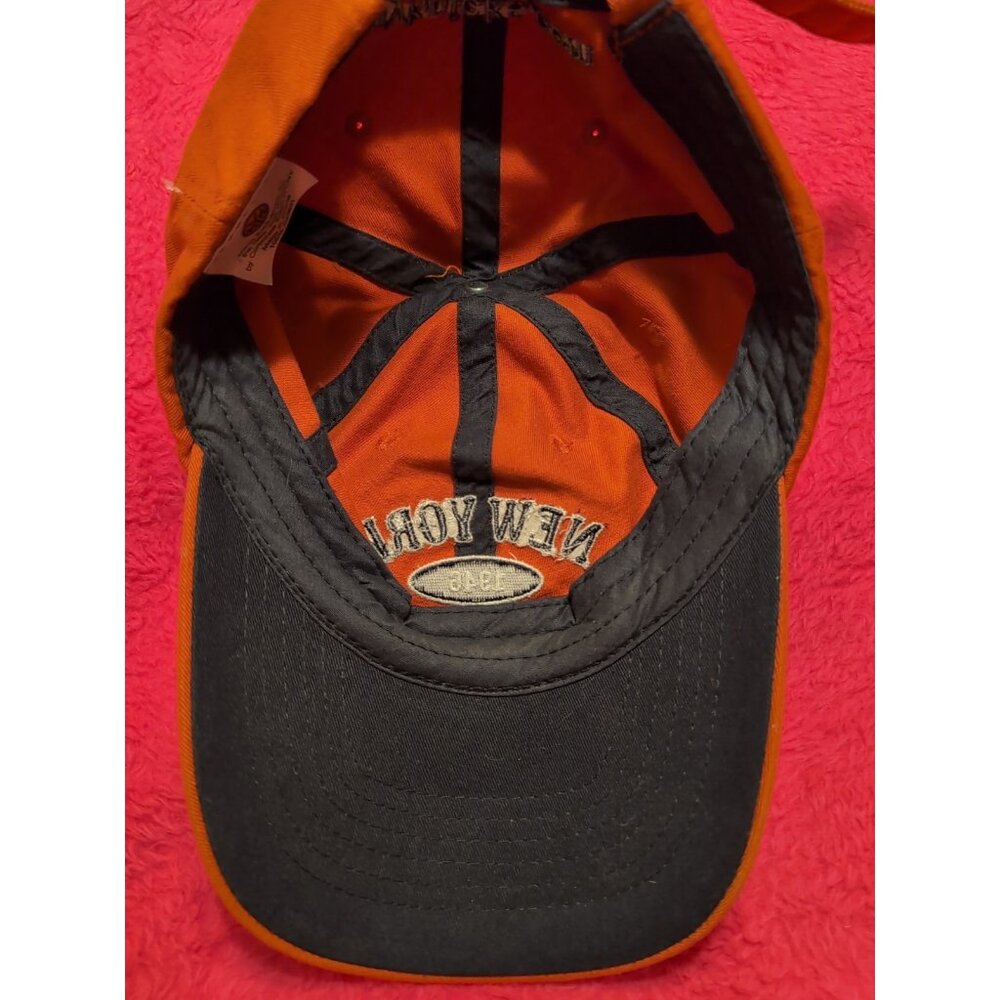New York Knicks Orange Embroidered Strapback Hat Men's - Picture 5 of 8